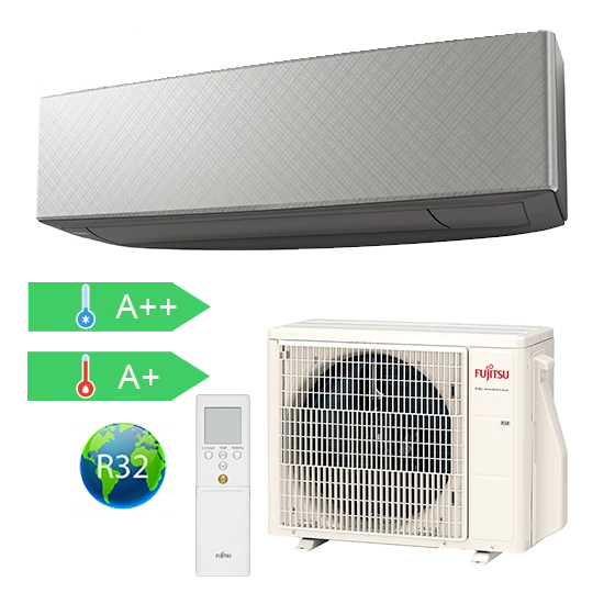 Fujitsu Design ASYG07KETEB / AOYG07KETE Inverteres Oldalfali Split Klíma 2,0 kW