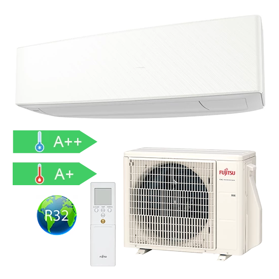 Fujitsu Design ASYG09KETE / AOYG09KETE Inverteres Oldalfali Split Klíma 2,5kW