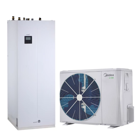 MIDEA MHA-V6W/D2N8-B-IWT M-Thermal osztott levegő-víz hőszivattyú 6 kW, elektromos fűtőbetét 3 kW, 1 fázisú, beépített HMV tárolóval (190 L)