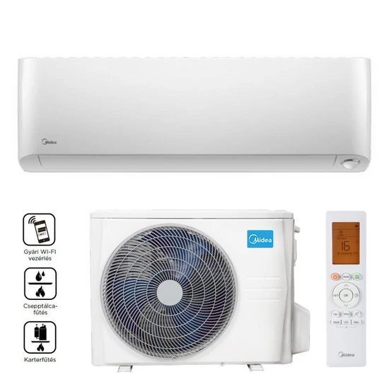 Midea MOP-12-SP Oasis Plus Inverteres oldalfali split klíma, Wifi, 3,5 kW